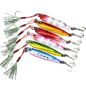 10g 15g 20g 30g 40g 50g 60g metallo Jigging esca di fusione di metallo artificiale con ganci di assistenza - Product Image 1