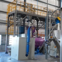 Miscelatore a Nastro Industriale Automatico ad Alta Capacità per la Produzione di Fertilizzanti CE OEM