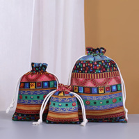 Sac fourre-tout en coton et lin réutilisable minimaliste avec logo personnalisé, sac à cordon