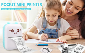 Mini Impresora de Bolsillo para Fotos, Portátil, sin Tinta, Térmica, para Imprimir Etiquetas y Papel Transfer, Inalámbrica, BT, 200dpi, Compatible con Android e IOS - Product Image 3