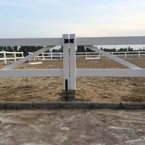 Valla <span class=keywords><strong>para</strong></span> Caballos de PVC de Borde Liso - 6 Pies de Altura, Sin Esquinas Afiladas, Segura <span class=keywords><strong>para</strong></span> Equinos de Pastoreo, <span class=keywords><strong>para</strong></span> Uso en Ranchos y Obras de Construcción - Product Image 5