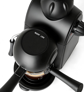Machine à café expresso semi-automatique de style italien, 4 <span class=keywords><strong>tasses</strong></span>, <span class=keywords><strong>rouge</strong></span> et noir classiques, certifiée CE GS RoHS LFGB ETL, vente en gros - Product Image 4