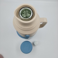 Bouteille d'eau en plastique à double paroi isolée sous vide, isolation thermique 12-24 heures, 2,0 L, avec poignée, pour le bureau, l'extérieur, réutilisable