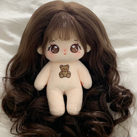 Poupée en peluche en coton mignonne et personnalisable de 20 cm, vêtements amovibles, accessoires, jouet en peluche sur le thème des idoles Kpop, coton PP