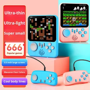 Cadeaux chauds, jouets, jeux pour deux, jeux rétro 666, écran de 3,5 pouces, connexion TV, double combat, lecteur de jeux vidéo, console de jeu portable G7 - Product Image 2