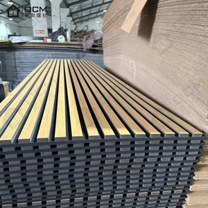 Panneaux acoustiques en <span class=keywords><strong>bois</strong></span> à lattes OCM avec <span class=keywords><strong>fibre</strong></span> <span class=keywords><strong>de</strong></span> polyester MDF pour l'insonorisation des chambres d'hôpital, décoration intérieure moderne - Product Image 5