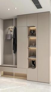 Armoire à <span class=keywords><strong>chaussures</strong></span> moderne en panneaux <span class=keywords><strong>de</strong></span> mélamine avec portes fermées, anti-poussière et anti-humidité, pour garder les <span class=keywords><strong>chaussures</strong></span> propres et bien rangées - Product Image 2