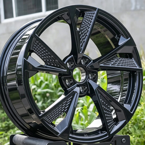 Rines de Repuesto de Aleación con Diseño de Escamas de Dragón en Negro Brillante de 18 Pulgadas, 5x114.3 - Product Image 1