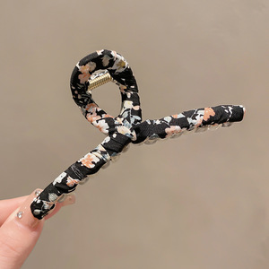 Pinza de Pelo Francesa Elegante con Diseño de Tiburón, Pinza de Plástico Ecológica con Diseño Cruzado Grande para Mujeres y Niñas con Cabello Grueso - Product Image 3