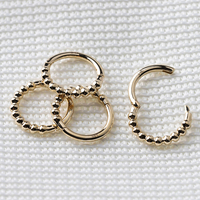 2025 nouveaux produits bagues en or 14 carats bague en or 14 carats de haute qualité bague à segments articulés en or massif 14 carats