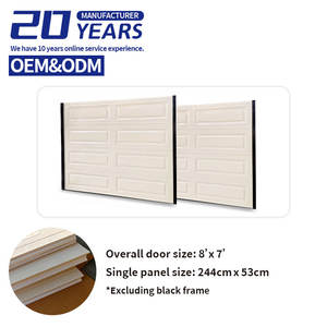 Panneau sandwich automatique en plexiglas trempé au design moderne Panneau <span class=keywords><strong>de</strong></span> <span class=keywords><strong>porte</strong></span> <span class=keywords><strong>de</strong></span> <span class=keywords><strong>garage</strong></span> sectionnel en mousse d'acier - Product Image 2