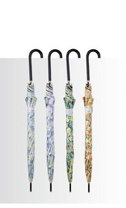 Parapluie droit surdimensionné de style japonais décontracté, résistant au vent, durable, publicitaire, monobloc, à long manche, pour hommes et femmes - Product Image 6
