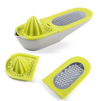 Vente chaude 2 en 1 multi-fonction citron presse-agrumes Gadget de cuisine presse-citron presse-agrumes légumes et fruits fil râpe ail broyeur