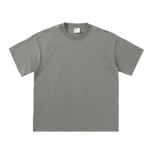 Camiseta de Algodón Grueso de 280 g/m², Color Sólido, Cuello Pequeño, Hombros Caídos, Manga Corta, Nueva Colección 2026 - Product Image 5