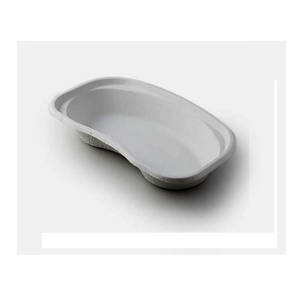 Polpa biodegradabile 700 ml Emesis rene bacinella usa e getta in cartone usa e getta piatti a forma di rene piatto a forma di rene - Product Image 1