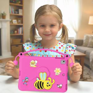 Nouvelle conception, étui pour tablette pour enfants en mousse EVA souple, imprimé abeille mignon, poignée antidérapante, antichoc, pour <span class=keywords><strong>iPad</strong></span> 9,7 pouces/<span class=keywords><strong>iPad</strong></span> <span class=keywords><strong>Pro</strong></span> 9,7 pouces/<span class=keywords><strong>iPad</strong></span> Air/Air 2 - Product Image 1