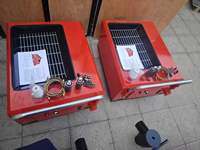 Pompe à béton carrée portable avec moteur et moteur sur site Convoyeur de mortier de ciment Alimentateur