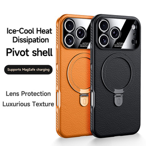 Étui <span class=keywords><strong>de</strong></span> téléphone portable en cuir avec <span class=keywords><strong>protection</strong></span> d'objectif <span class=keywords><strong>de</strong></span> grande fenêtre et chargement magnétique sans fil pour <span class=keywords><strong>iPhone</strong></span> 17 Pro Max 16 15 14 Plus 13 12 <span class=keywords><strong>11</strong></span> - Product Image 6