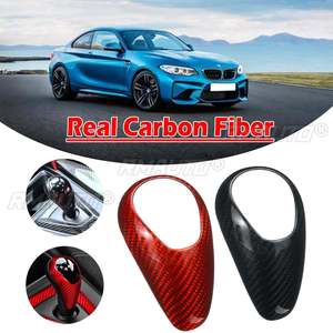 Carbon Fiber Interior <b>Gear</b> Shift <b>Knob</b> Head Cover Trim for BMW M2 F87 M3 F80 M4 F82 F83 M5 F10 F85 X5M F86 X6M F12 F13 - Product Image 1