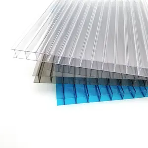 Practical UV proof 10mm thick polycarbonate double layer hollow sheet for sunlight room