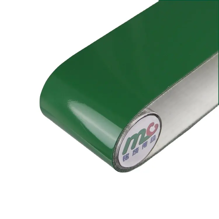 Sabuk konveyor pvc hijau industri baffle/rok/bar panduan kualitas tinggi