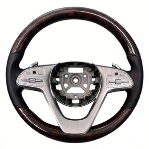 Volante de madera marrón de lujo para Mercedes Benz <span class=keywords><strong>Maybach</strong></span> GLS Clase S S550 S580 <span class=keywords><strong>S650</strong></span> S680 - Product Image 4