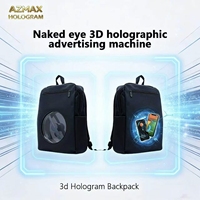 Sac à dos projecteur holographique 3D numérique intelligent portable pour l'extérieur, OEM, pour affichage dynamique et marketing de rue, avec contenu modifiable via mobile