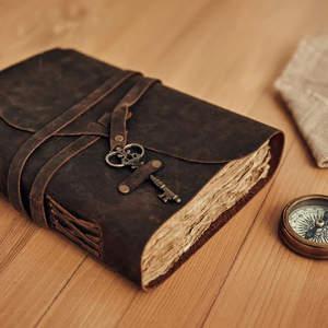 Genuine <b>Journal</b> Notebook Custom Engraved <b>Gift</b> for Women and Men Handmade Paper <b>Travel</b> <b>Journal</b> - Product Image 2