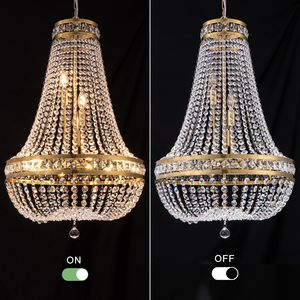 Nouvelle conception de luxe, design moderne, luminaire suspendu, décoration d'hôtel, mariage, cristal doré, lustre LED - Product Image 5