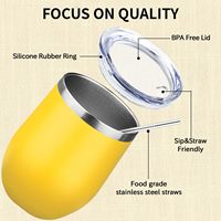 Tasses isothermes Moioco 12 oz, à un prix bien moins cher que les marques populaires 	 S'engagera dans une relation durable avec vous, offre une excellente valeur, garde les liquides chauds ou froids