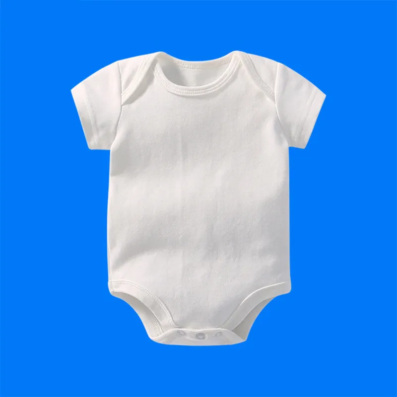Mono de algodón 100% orgánico para bebé, ropa para recién nacido con certificado GOTS personalizado, color blanco puro