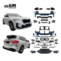 Kit de carrosserie pour BMW X3 Série G01 (2018-2021) – Amélioration style Power avec phares LED, feux arrière, calandre, pare-chocs et jupes latérales en plastique – Nouveau, à fixer par boulons