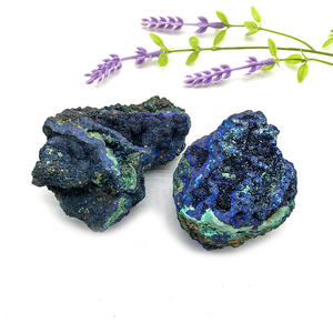 Espécimen de cristal de azurita, piedra Natural azul, piedra rugosa, para decoración, venta al por mayor - Product Image 5