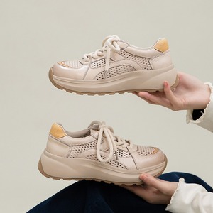 Sandalias de Mujer 2026, Estilo Nuevo, Suela Gruesa, Transpirables, de Malla, Multicolor, con Rayas, Ligeras, Cómodas, Versátiles, de Piel Vacuna - Product Image 2