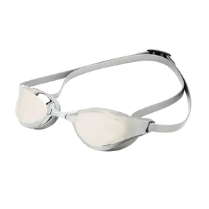 משקפי שחייה נגד ערפל עם הדפסה מותאמת אישית של לוגו משקפי שחייה למבוגרים למירוץ מקצועי