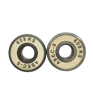 8pcs skate ball bearing 608rs 8x22x7mm尼龙保持架轴承608