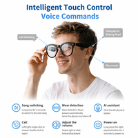 V03-T6 2026 Nuevas Gafas Inteligentes con Cámara, Asistente IA, WiFi6, Llamadas BT y Traducción, Gafas Inteligentes para el Aprendizaje