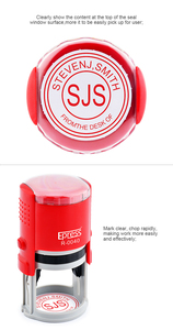 Công Ty Chính Thức Ngày Con Dấu Tem 40 Mm Nhựa Cao Su Tự Mực Dấu Máy Làm Tùy Chỉnh Vòng Tem Với 2 Màu Mực Pad - Product Image 3