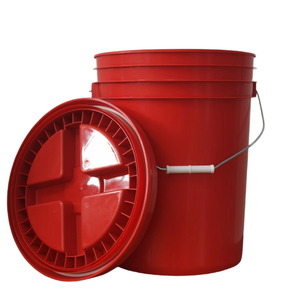 5 Gallon Plastic Food Grade <b>Bucket</b> <b>with</b> Easy-to-Open Double-Gasket Gamma Screw <b>Lid</b> Airtight Leak-Proof Storage Container - Product Image 1
