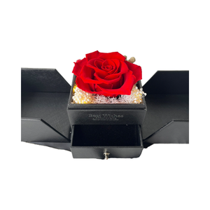 Handmade Acrylic Pha lê hộp đồ trang sức bảo quản hoa tươi cho ngày của mẹ Valentine của ngày Giáng sinh ý tưởng món quà hình vuông - Product Image 4