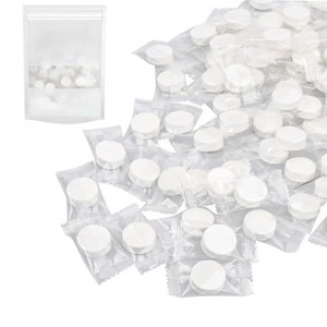 100 Pieces Restaurants Napkins Compressed Towel Magic Tablets Compressed <b>Wipes</b> Portable Disposable Coin Tissue <b>Biodegradable</b> - Product Image 1