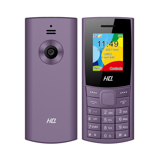 Custom ODM Keypad Dual-SIM Unlocked Mobile Phone with 1.77" TFT Display 1000mAh Battery 12MP Camera Bar Design