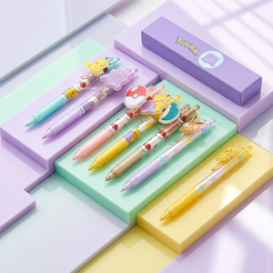 Korean pokemon Ditto Mascot Mechanical Pencil 0.5 mm Multi-Colored 24 PCS <b>Set</b> <b>Kids</b> <b>Stationery</b> Cute Character Pikaed Anime - Product Image 2