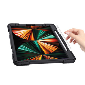 Ốp lưng máy tính bảng có giá đỡ xoay 360 độ, dây đeo tay chống sốc, chất liệu silicon dành cho iPad <span class=keywords><strong>Pro</strong></span> M2 12.9 inch thế hệ thứ 6 và 5 - Product Image 3