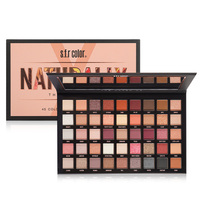 Logo personnalisé 45 Matte S.f.r Vente en gros Ombre à paupières OEM Surligneur Shimmer Papier Carton Maquillage Poudre Pressée Palette de fards à paupières