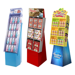 Estante de exhibición de patatas fritas de cartón corrugado impreso para tienda minorista, estante de tienda de dulces personalizado - Product Image 4