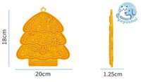 Tapis de léchage pour chien en silicone, motif sapin de Noël portable et mignon, avec ventouses, pour une alimentation lente apaisante, réduction du stress et enrichissement des animaux de compagnie