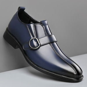 Nouvelles Chaussures Derby en Cuir pour Hommes 2026, Style Rétro Patchwork à Bout Carré, Décontractées et Formelles, Style Britannique, pour Affaires Européennes et Américaines - Product Image 2