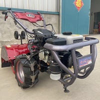 Motoculteur Compact Agricole Professionnel et Domestique, Mini-Tracteur à Marche, Cultivateur