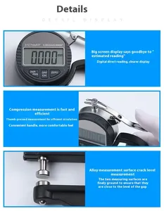 Display digitale percentuale micrometro spessore misuratore strumento misuratore 0.001mm pellicola di carta in pelle pannello Anti goccia imballaggio - Product Image 3